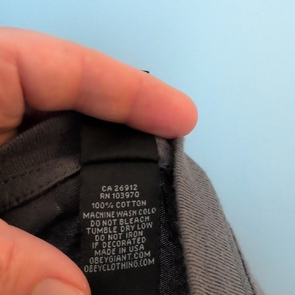 Obey Gray Fitted Short Sleeve Tee with Red Graphic - Picture 3 of 6